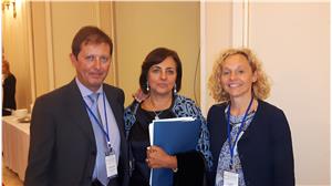 Volksanwältin Morandell mit den beiden weiteren Vertretern aus Italien: Gasparini (Toskana) und Fiordelise (Basilikata)